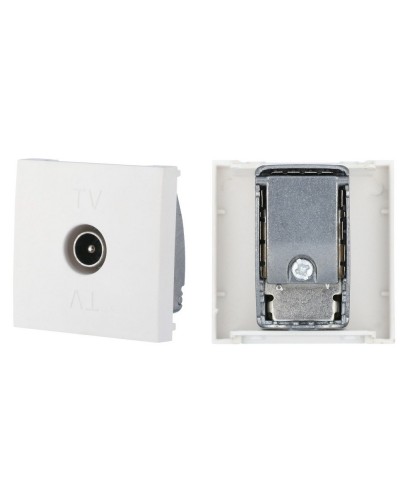 Розетка TV оконечная, белый LK45 (852104). Розетка TV. Экопласт в Калуге