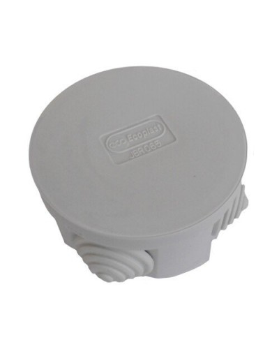 Коробка 3001 D70x36, 4 вых, IP55, серая (44001HF). Коробка монтажная. Экопласт в Калуге