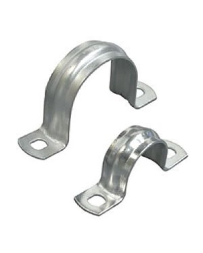 Скоба двухлапковая D50 с двумя отверстиями (50шт) (43650-50): Скоба оцинкованная в Калуге