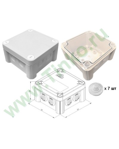 КМ-1212(П)-IP55. Коробка монтажная. Гефест в Калуге