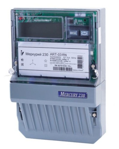 Меркурий 230 ART-01 PQRSIN 3ф 5-60А 1.0/2.0 класс точности, многотарифный (М0000051910). Счетчик электроэнергии. Инкотекс в Калуге