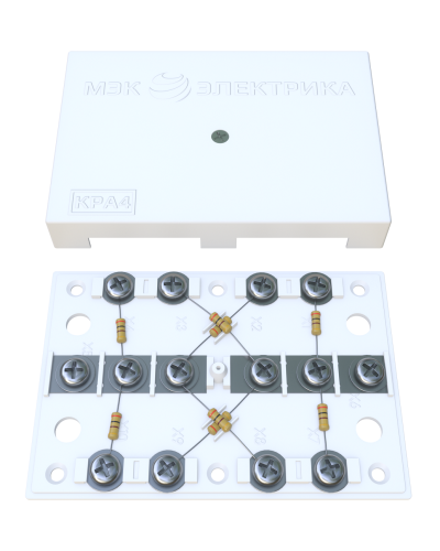 KRA-4 75 Om white (MEC42101). Коробка на 4 абонента. МЭК-Электрика в Калуге