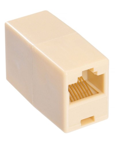 RJ-45 (розетка)-RJ-45 (розетка) (бежевый): Разъем распределительный в Калуге