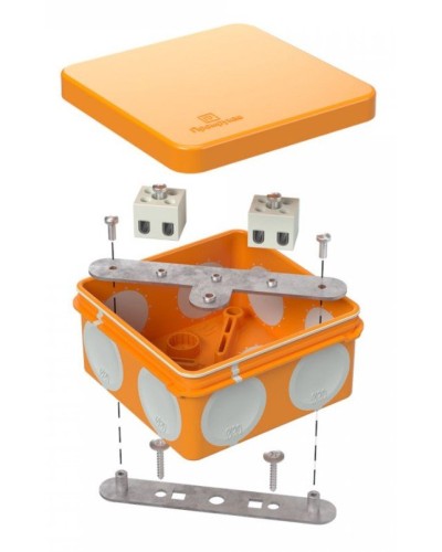 Коробка огнестойкая 80х80х40 (60-0210-FR2.5-4). Коробка огнестойкая для открытой установки. Промрукав в Калуге