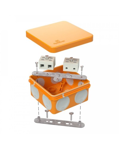 Коробка огнестойкая 80х80х40 (60-0210-FR10.0-4). Коробка огнестойкая для открытой установки. Промрукав в Калуге