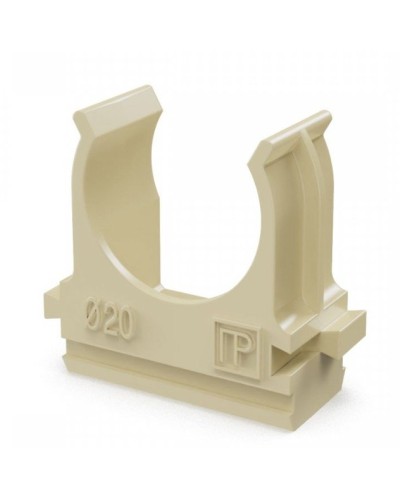 Крепёж-клипса для труб АБС-пластик сосна D20 (100 шт) (PR13.0049). Крепление для труб ПВХ. Промрукав в Калуге
