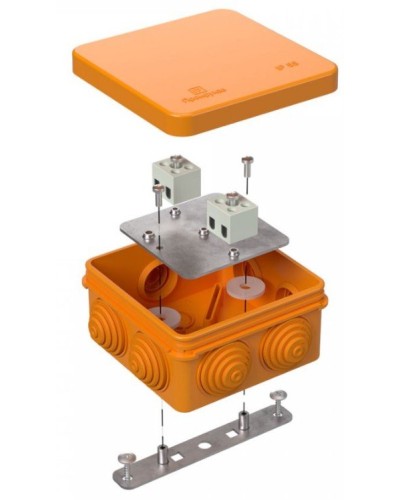 Коробка огнестойкая 80х80х40 (40-0210-FR1.5-4). Коробка огнестойкая для открытой установки. Промрукав в Калуге