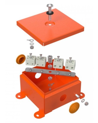 Коробка металлическая огнестойкая 110х110х65 (70-0360-FR2.5-4). Коробка металлическая огнестойкая. Промрукав в Калуге