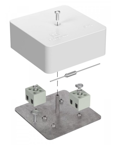 Коробка огнестойкая 75х75х30 (40-0450-FR1.5-4-П). Коробка огнестойкая для открытой установки. Промрукав в Калуге