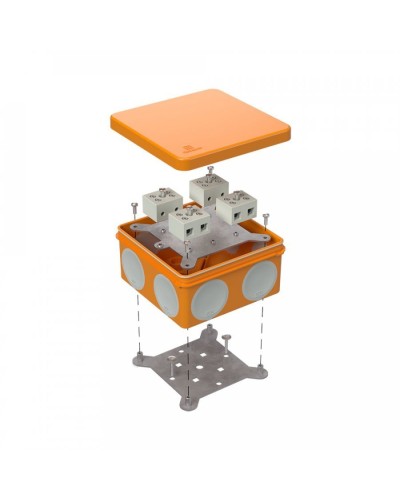 Коробка огнестойкая 100х100х50 (60-0300-FR10.0-8). Коробка огнестойкая для открытой установки. Промрукав в Калуге