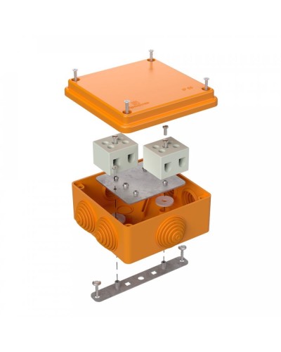 Коробка огнестойкая 100х100х50 для о/п (40-0300-FR10.0-4). Коробка огнестойкая для открытой установки. Промрукав в Калуге