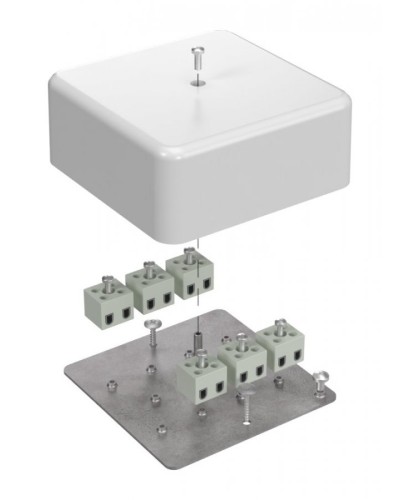 Коробка огнестойкая 103х103х45 (латунь) (40-0470-FR2.5-12-Е60). Коробка огнестойкая для открытой установки. Промрукав в Калуге