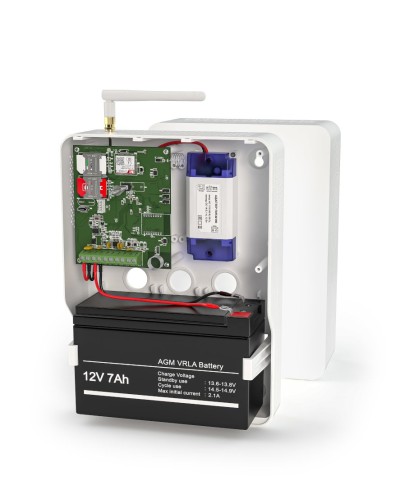 Контакт GSM-14А v.3 (в корпусе под АКБ 1,2-7 Ач с БРП 12V 1А). Панель охранная радиоканальная. Ритм в Калуге