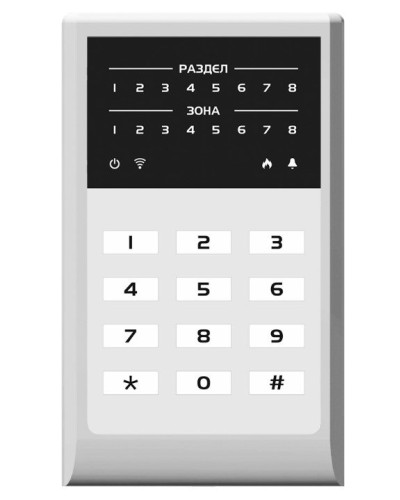 МИРАЖ-КД-04 (grey). Кнопочная кодовая панель. Стелс НПП в Калуге