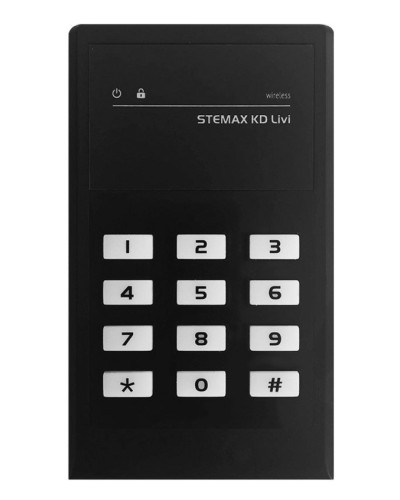 STEMAX KD Livi (черный). Беспроводная кнопочная кодовая панель. Стелс НПП в Калуге